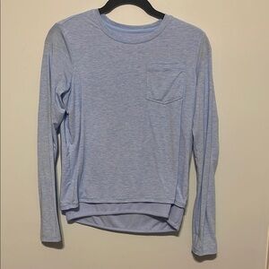 Athleta Girl Light Blue Long Sleeve Shirt XL 14
